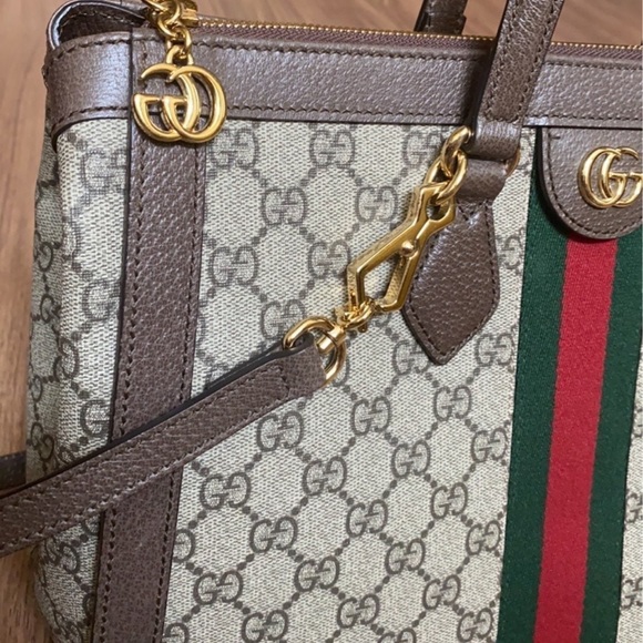 A125- 💯 % authentic Gucci Ophidia MEDIUM tote bag - Picture 9 of 15